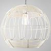 Wicker Globe Style Hanging Pendant Lamp